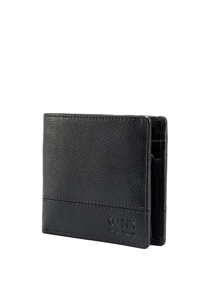 Men's navy blue leather wallet PORMS-0009B-69(W25)