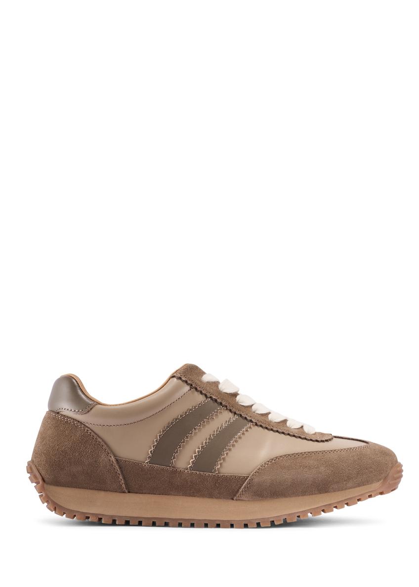 Light brown leather sports shoes BUTYM-0527-1K(W26)