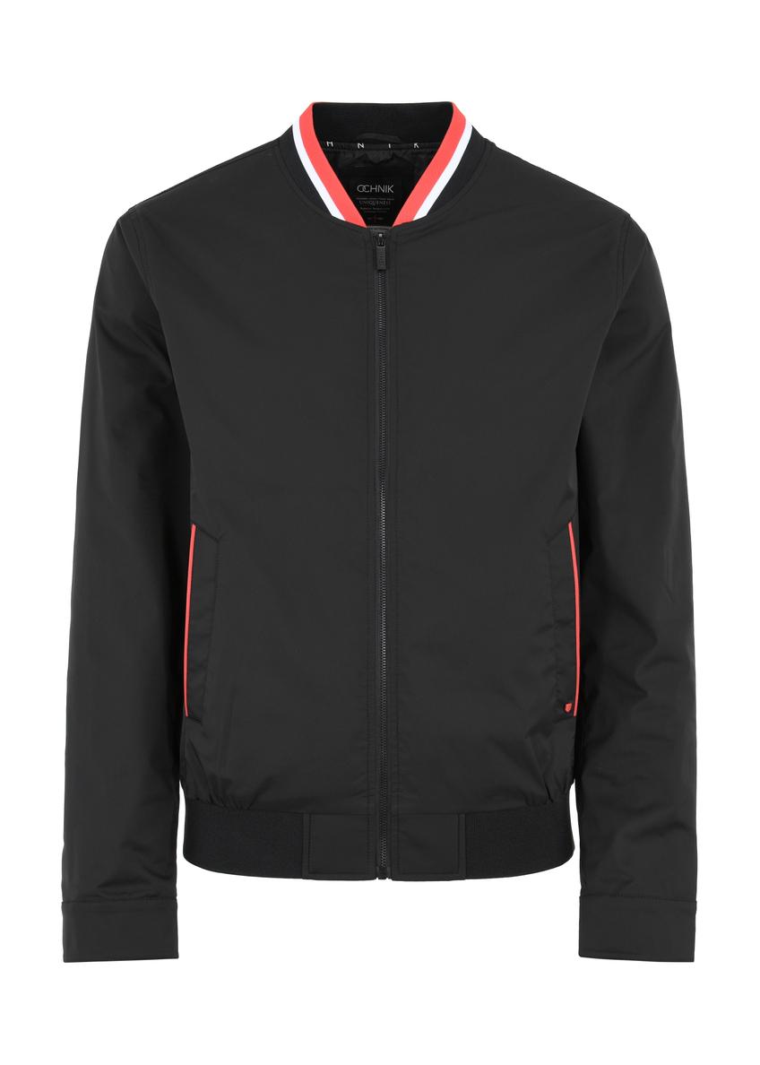 Black men's bomber jacket KURMT-0322-99(W24)-03