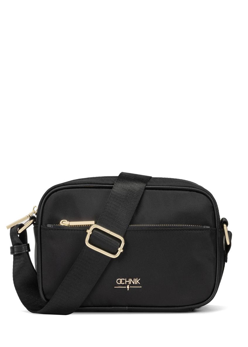 Black nylon women's messenger bag TOREN-0309-99(W25)-08