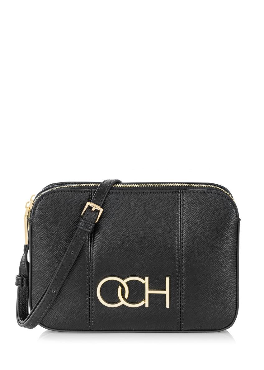 Black women's handbag with OCHNIK logo TOREC-0205C-97(W24)-07