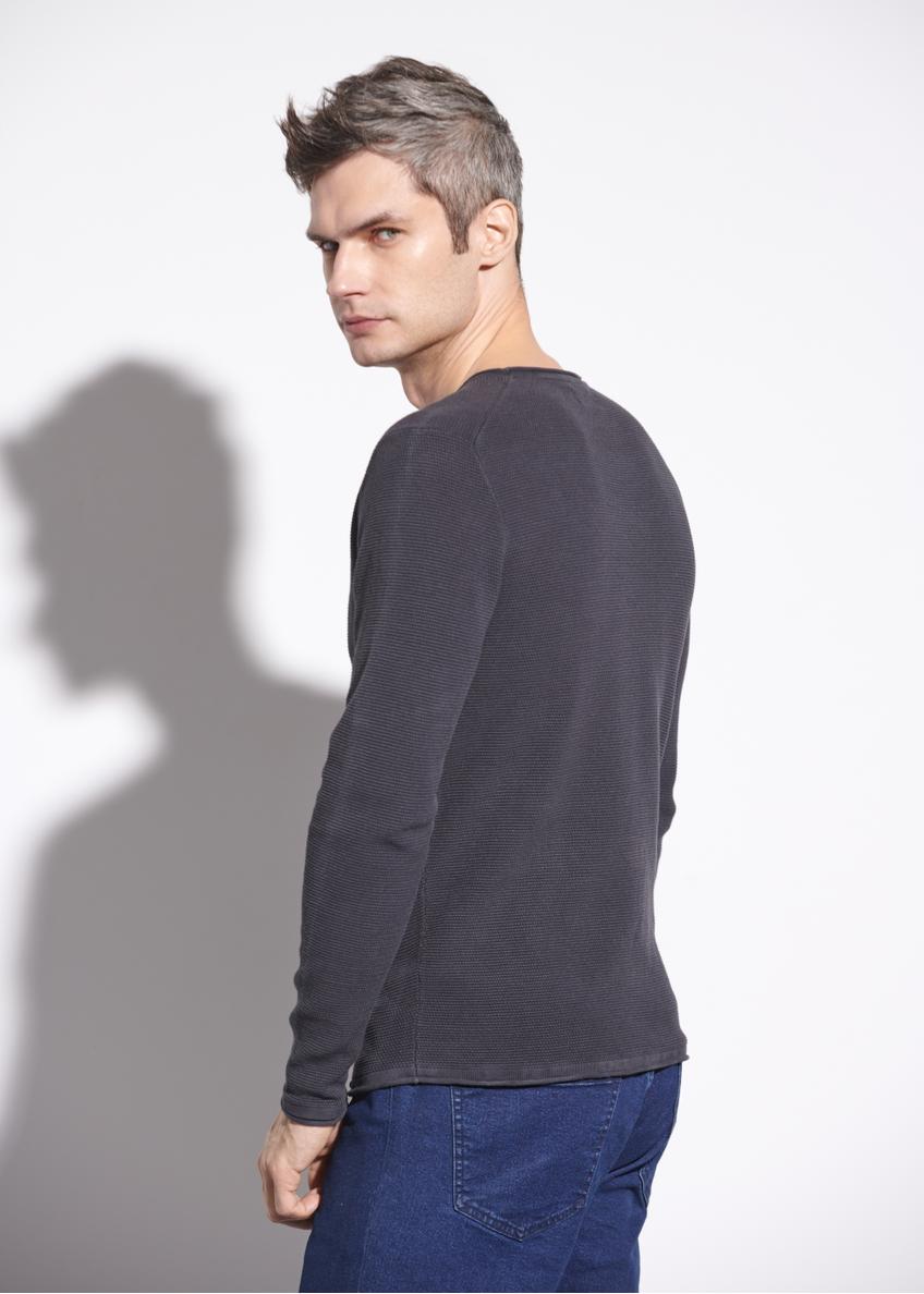 Graphite men's basic sweater SWEMT-0128-95(W23)