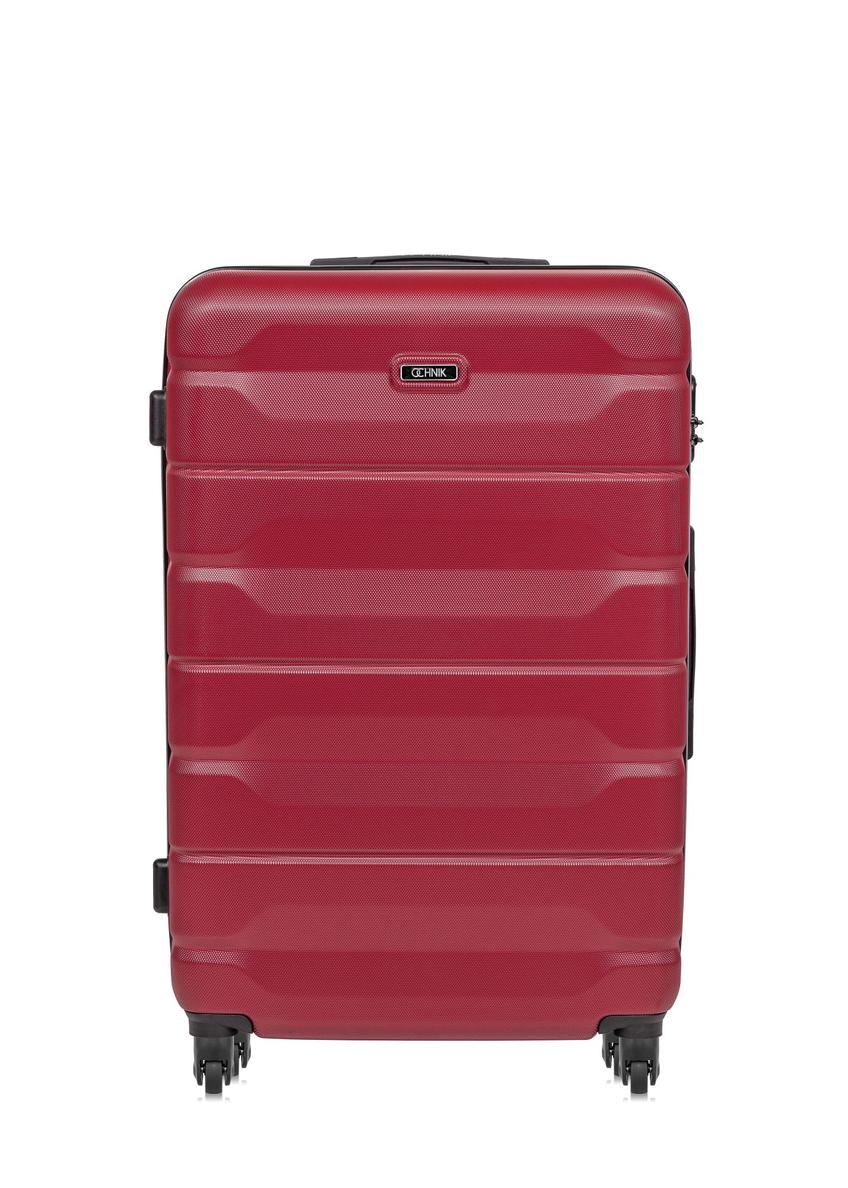 Large suitcase on wheels WALAB-0067-4D-28(W26), front view of the product on a white background.
