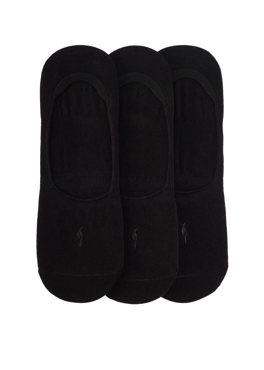 Set of black men's socks ZESMT-0049-99(W26) - product view from above, on a white background.