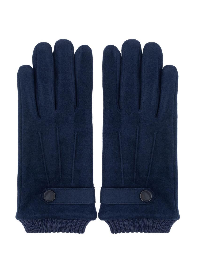 Navy blue insulated men's gloves REKMT-0004-7D(Z26)