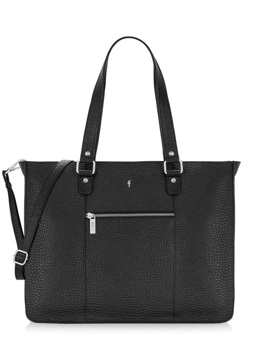 Large women's leather shopper bag TORES-1020-99(Z24)-07