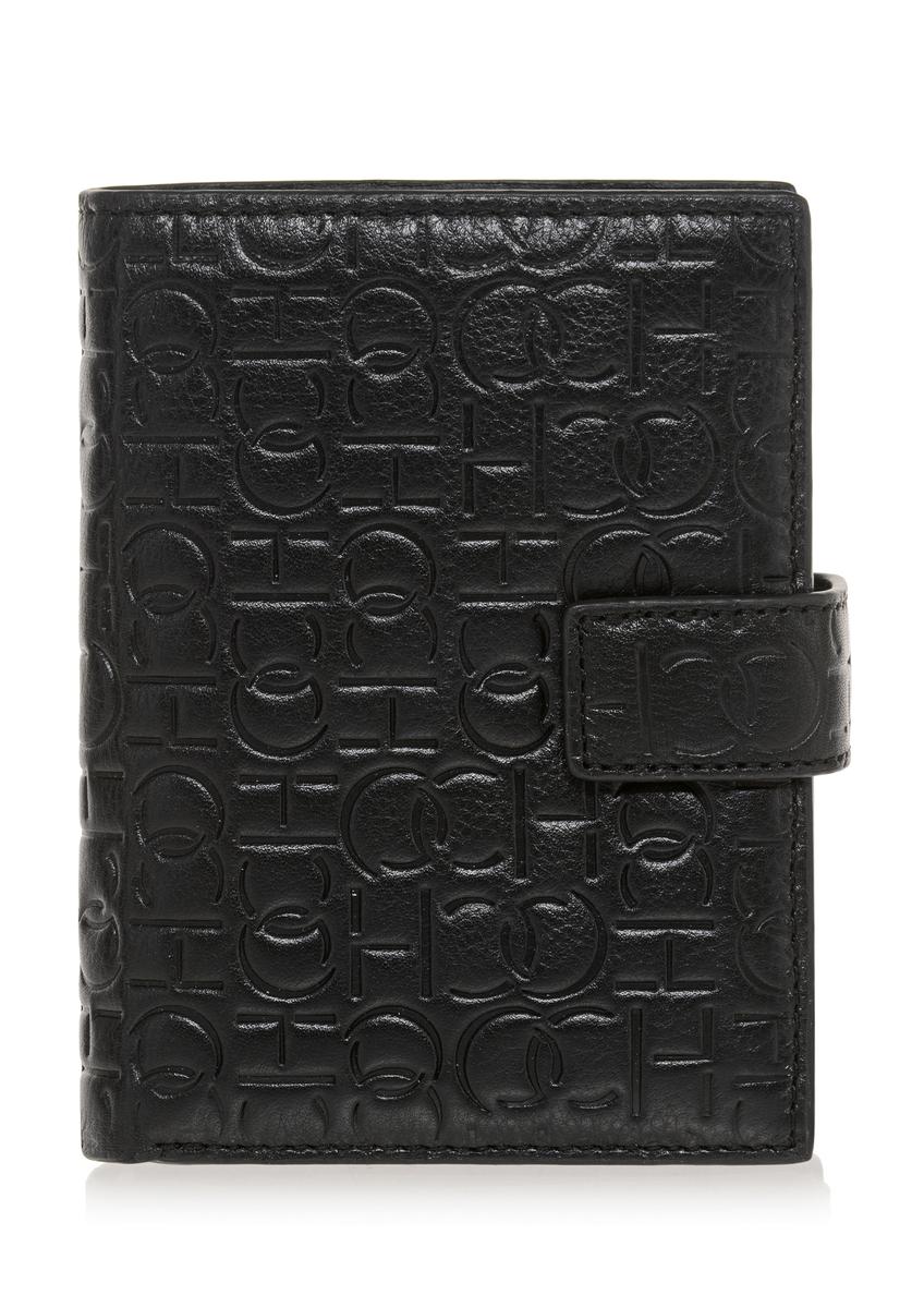 Men's leather wallet with embossing PORMS-0602-98(Z23)-01