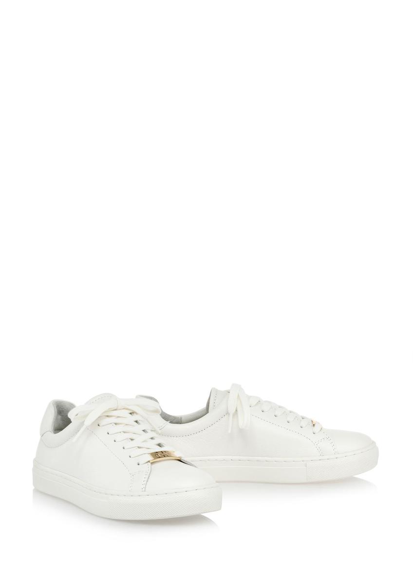 White leather women's sneakers BUTYD-1068-11(W25)