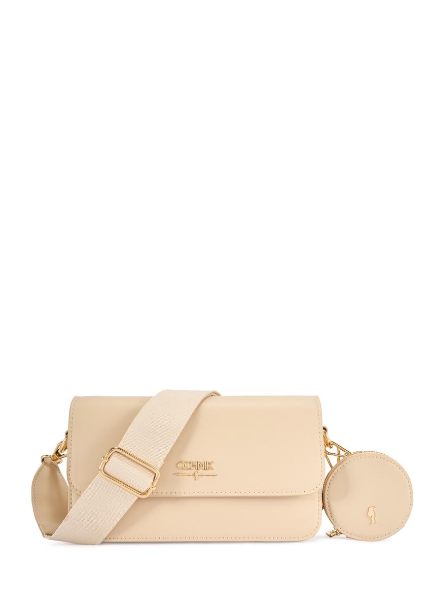 Small cream women's handbag TOREC-1171-0B(W26)