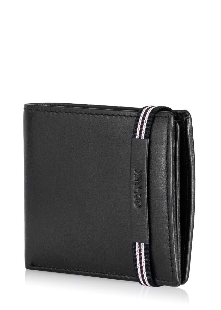 Men's leather wallet with elastic band PORMS-0517-99(W24)