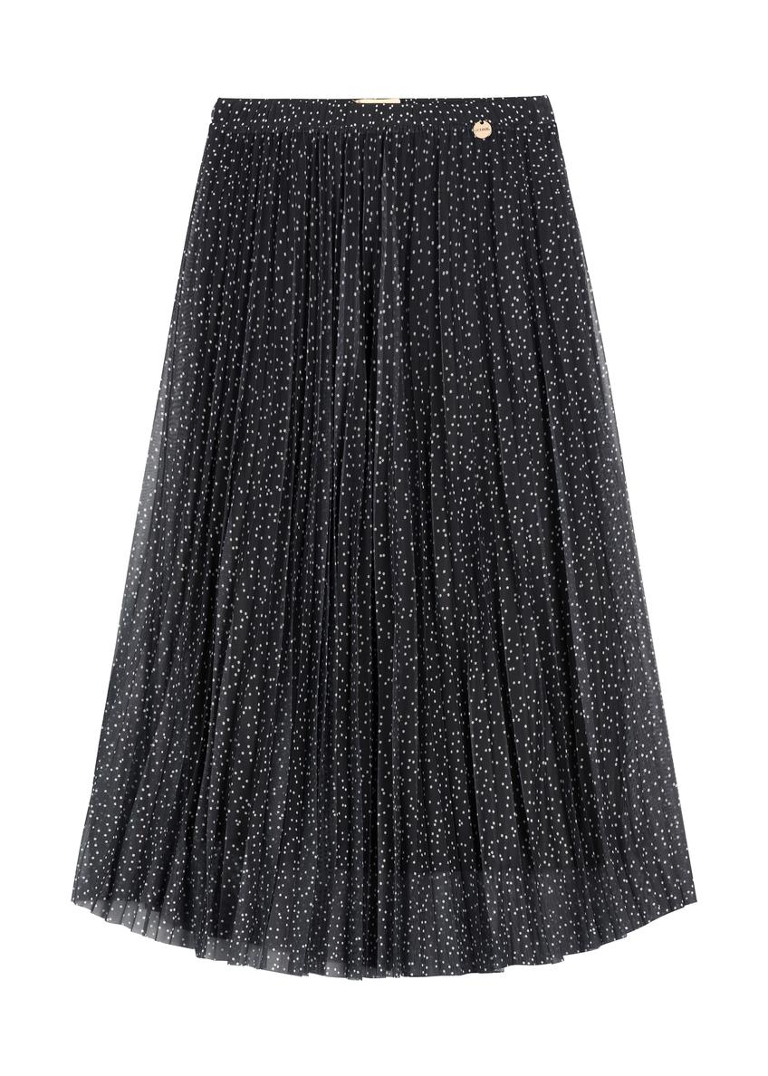 Polka Dot Pleated Midi Skirt SPCDT-0110-9P(W26)