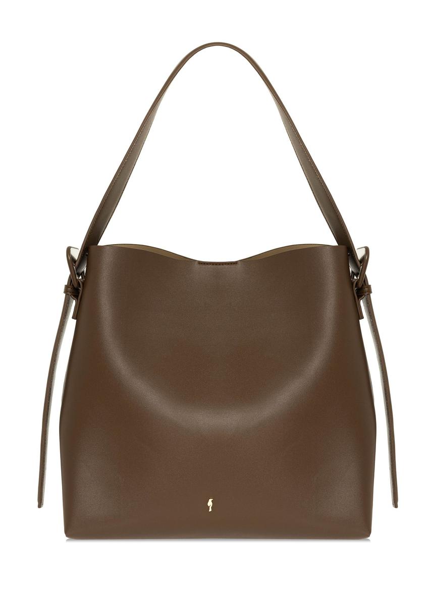 Brown women's shopper bag TOREC-0903A-82(W25)