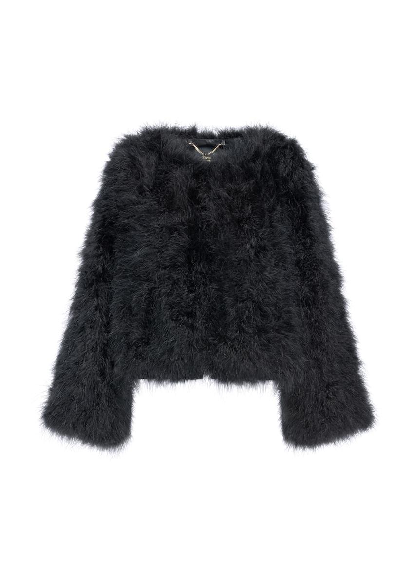 Women's turkey feather jacket FUTDF-0097A-1270(Z25)