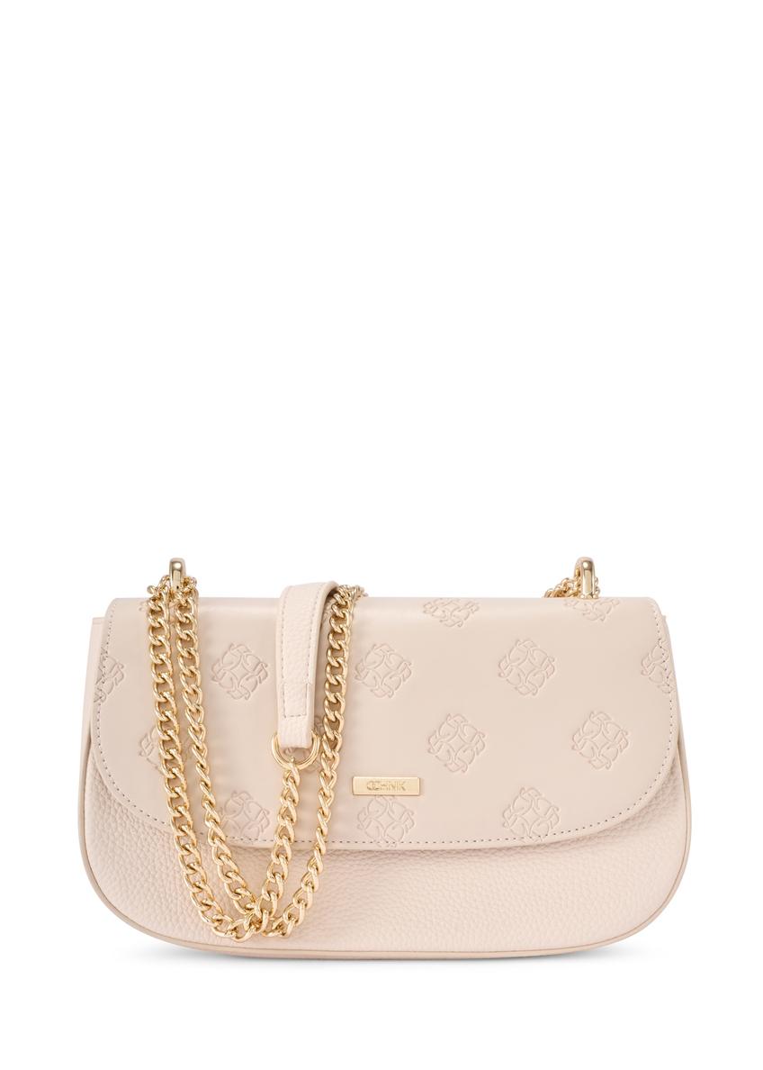 Cream monogram messenger bag TOREC-1161-0B(W26)