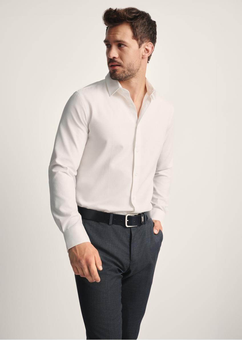 White men's shirt KOSMT-0334-12(Z25)