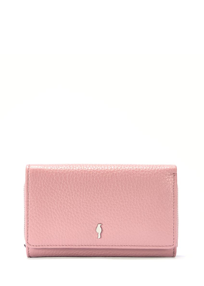 Pink leather medium women's wallet PORES-0801F-31(W25)