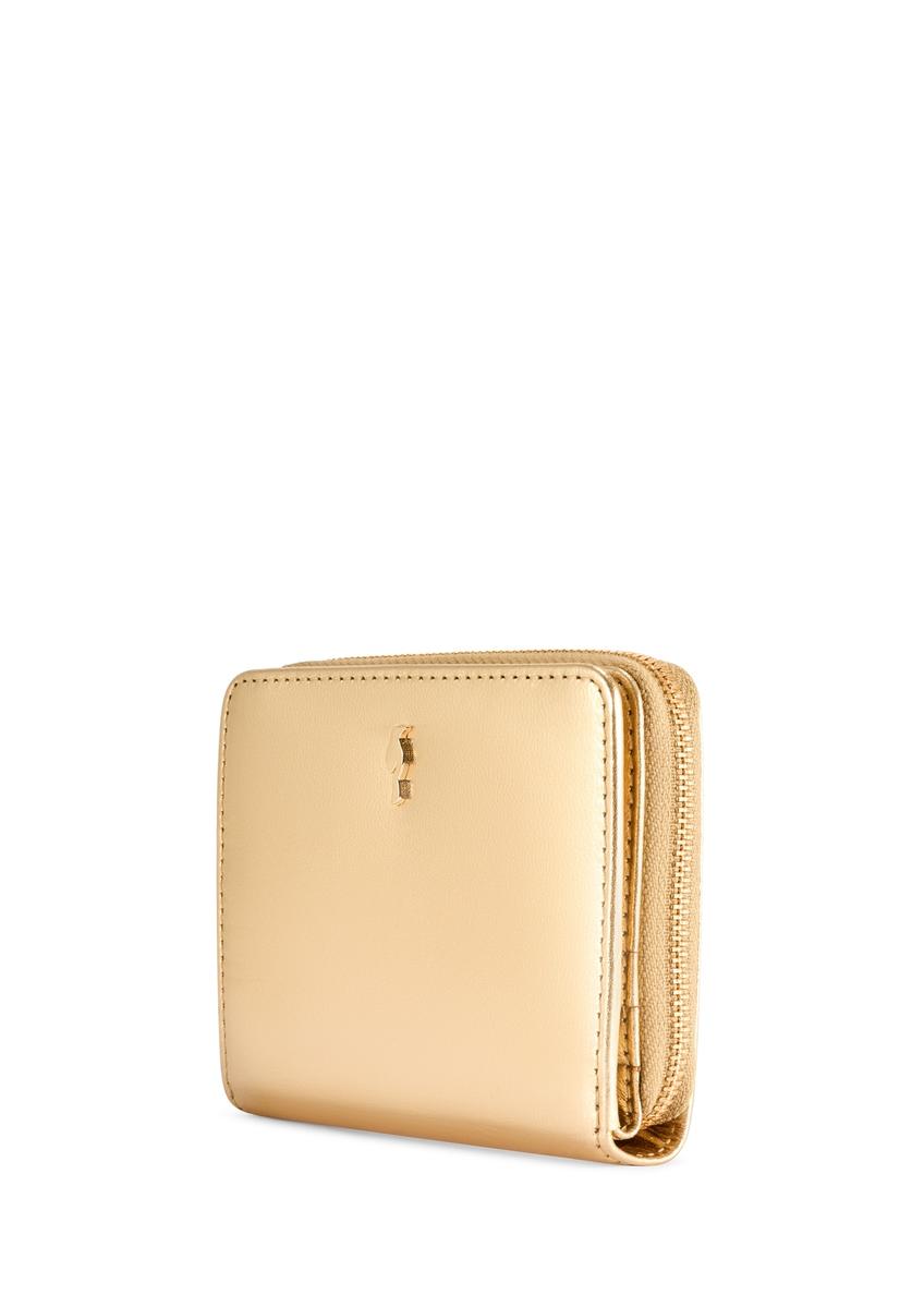 Small leather gold women's wallet PORES-0960-2X(W26)