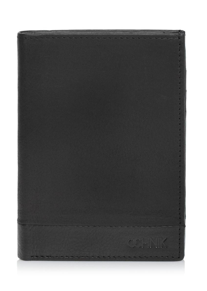 Black leather men's wallet PORMS-0621-99(Z24)