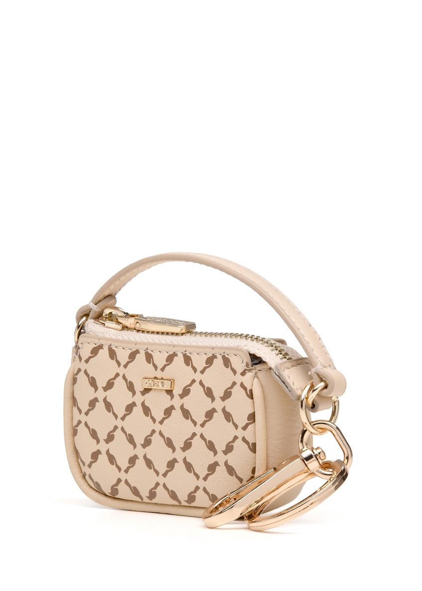 Leather bag-shaped keychain BRELOK-0213-12(Z25)