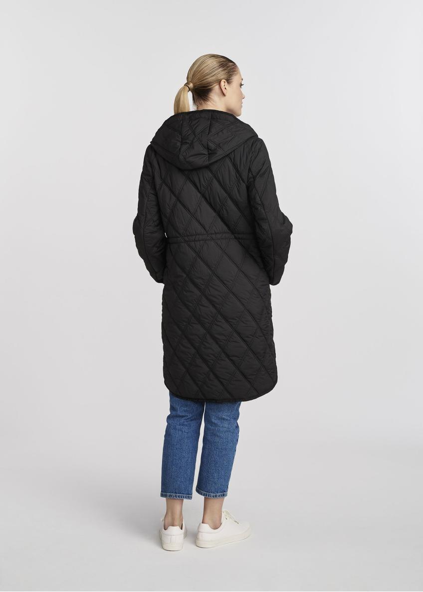 Black quilted women's jacket KURDT-0579-99(W25)