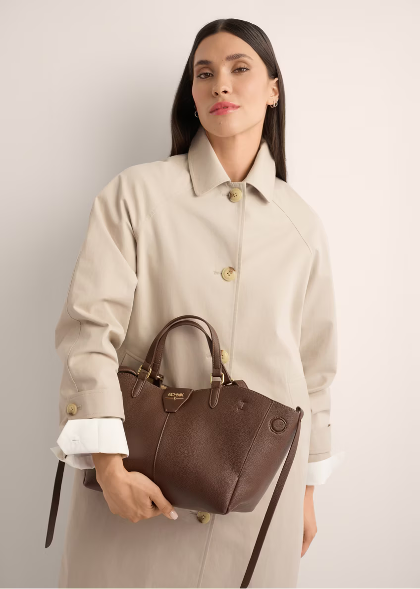 Brown women's shoulder bag TOREC-1231-1H(Z26)