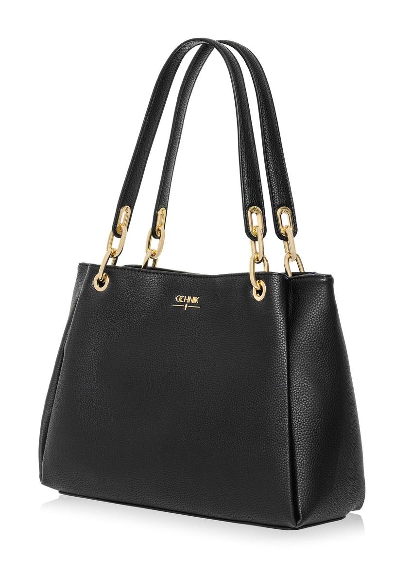 Black women's imitation leather handbag TOREC-0998-99(W25)