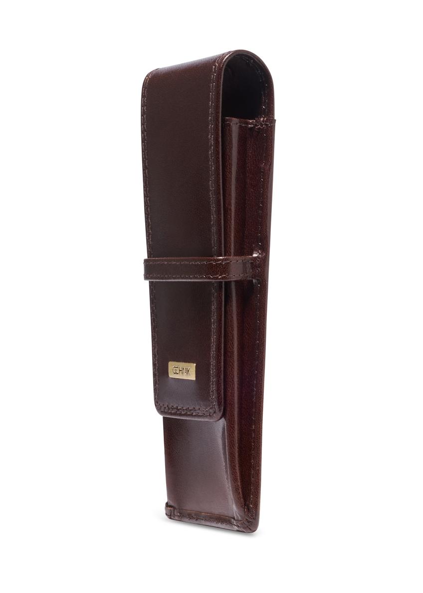 Burgundy Leather Pen Case PL-178-4D(KS)