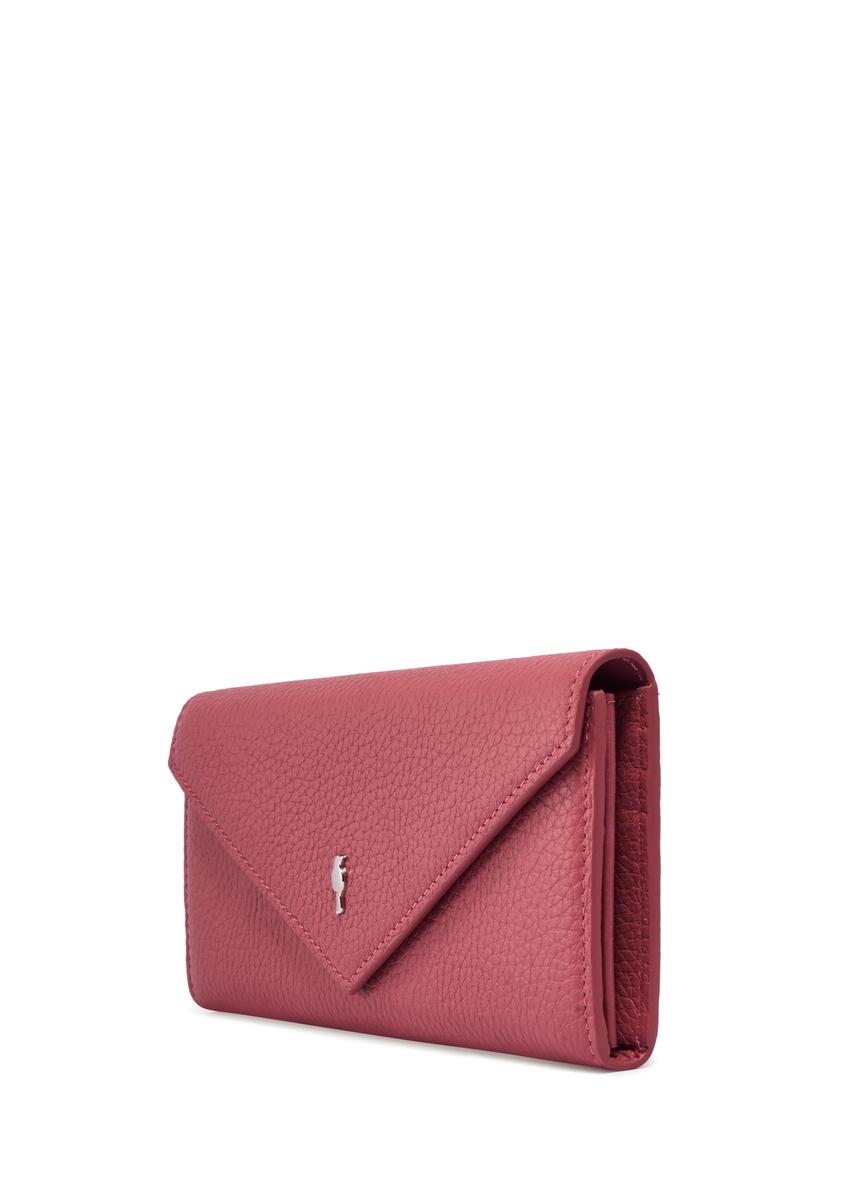 Large pink leather women's wallet PORES-1016-5B(Z26)