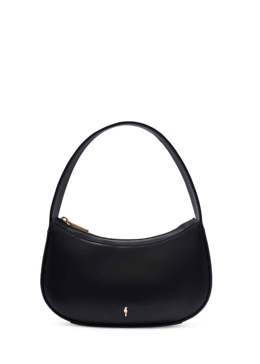 Black small leather women's handbag TORES-1263-99(W26)
