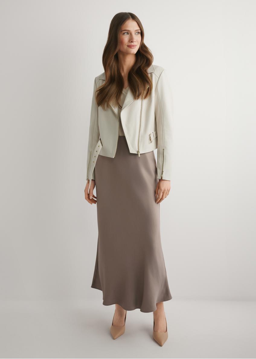 Brown women's skirt SPCDT-0122-1K(W26)