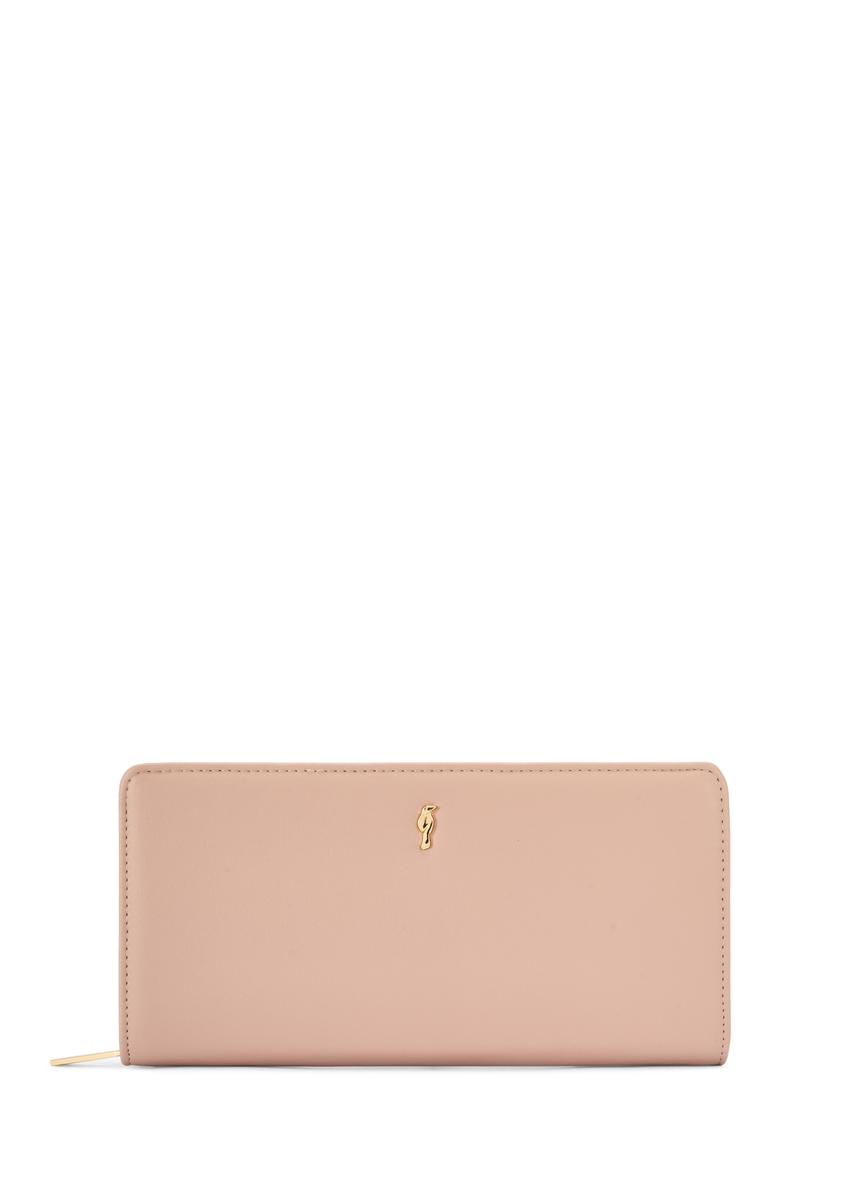 Pink large wallet with decorative handle POREC-0417-31(Z25)