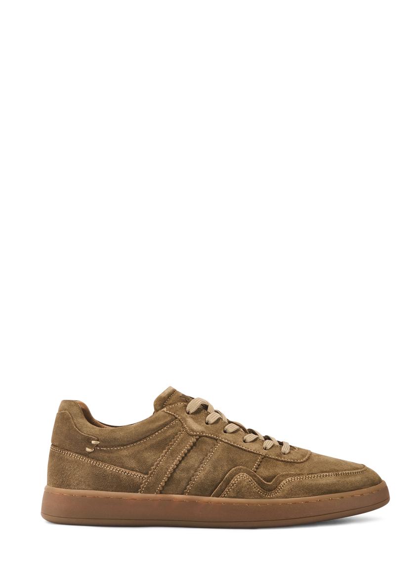 Dark beige suede men's shoes BUTYM-0523-82(Z25)