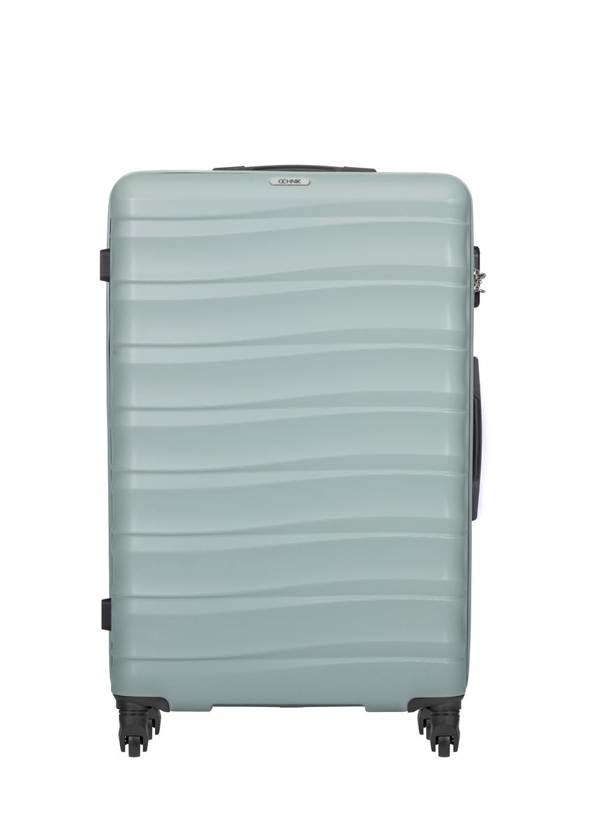 Large suitcase on wheels WALAB-0081-8F-28(W26), front view of the product on a white background.
