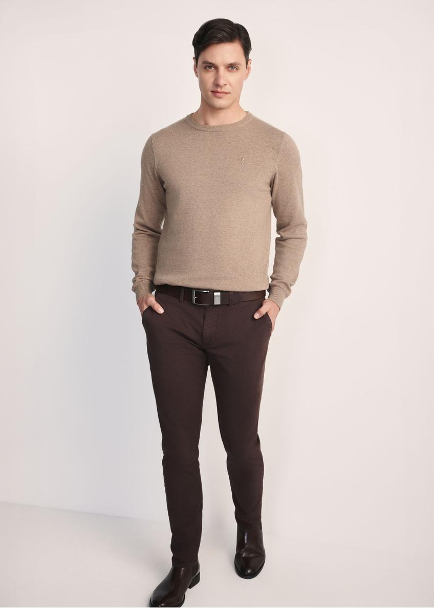 Camel cotton men's sweater SWEMT-0114A-1D(Z26)
