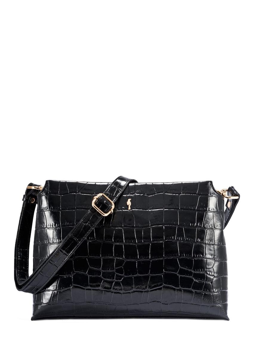 Black croco women's handbag TORES-1159-9G(Z26)
