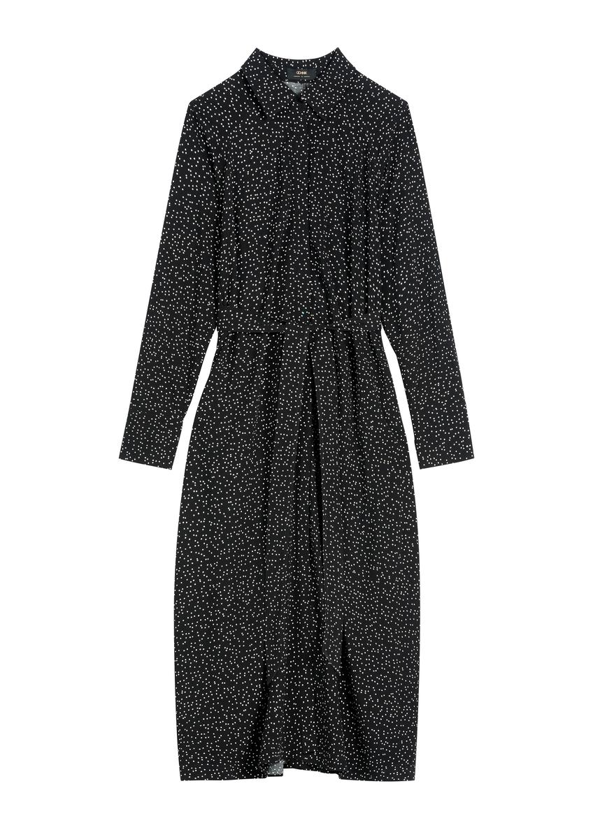 Black polka dot dress SUKDT-0258-9P(W26)