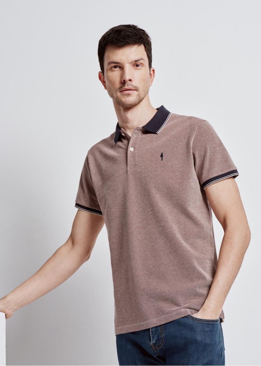 Men's colorful polo shirt POLMT-0072-81(W24)-01