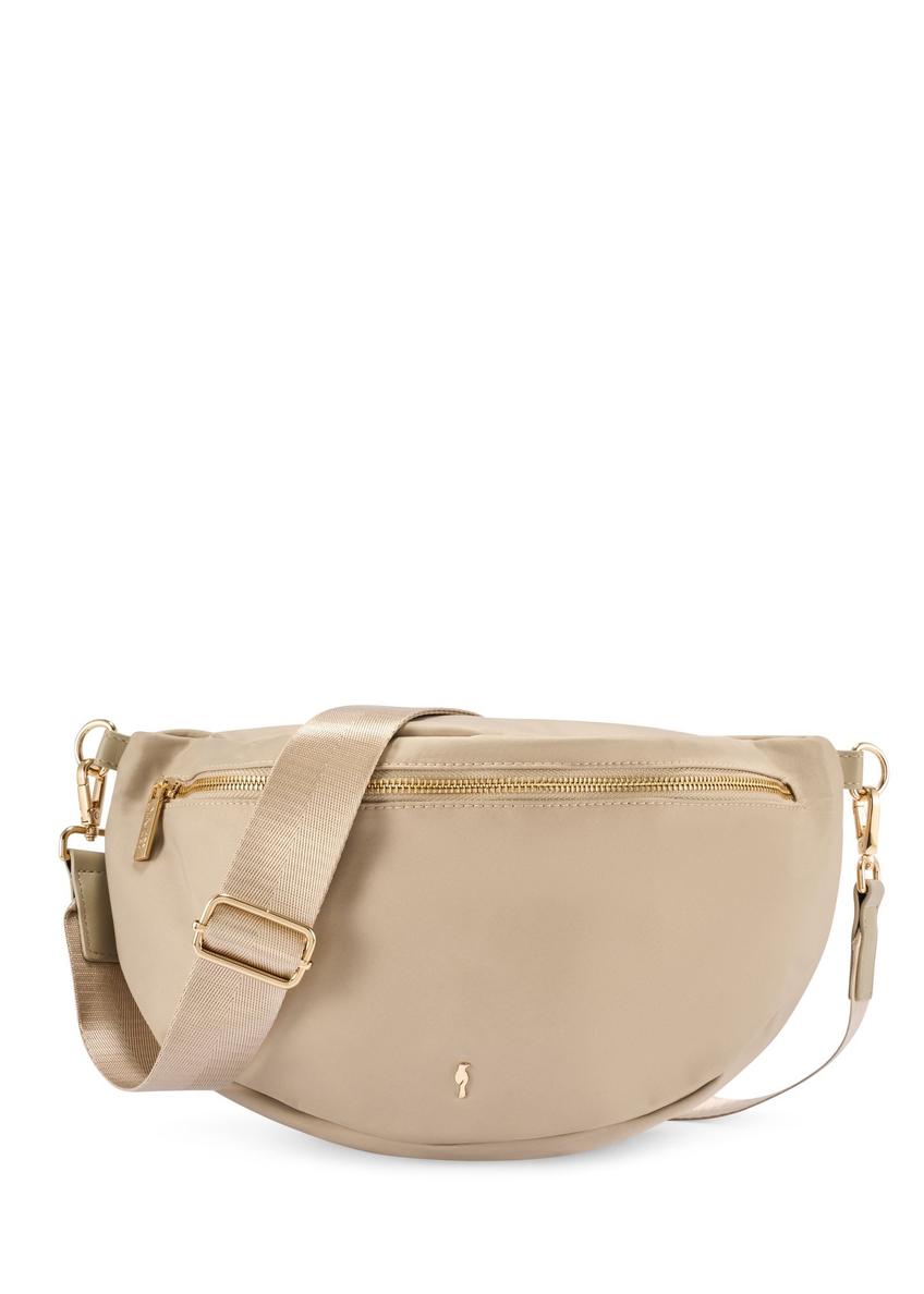 Beige large women's bag TOREN-0345-1A(W26) - front product view, on a white background.