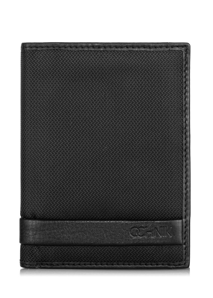 Black folding men's wallet PORMN-0019-99(Z23)-01