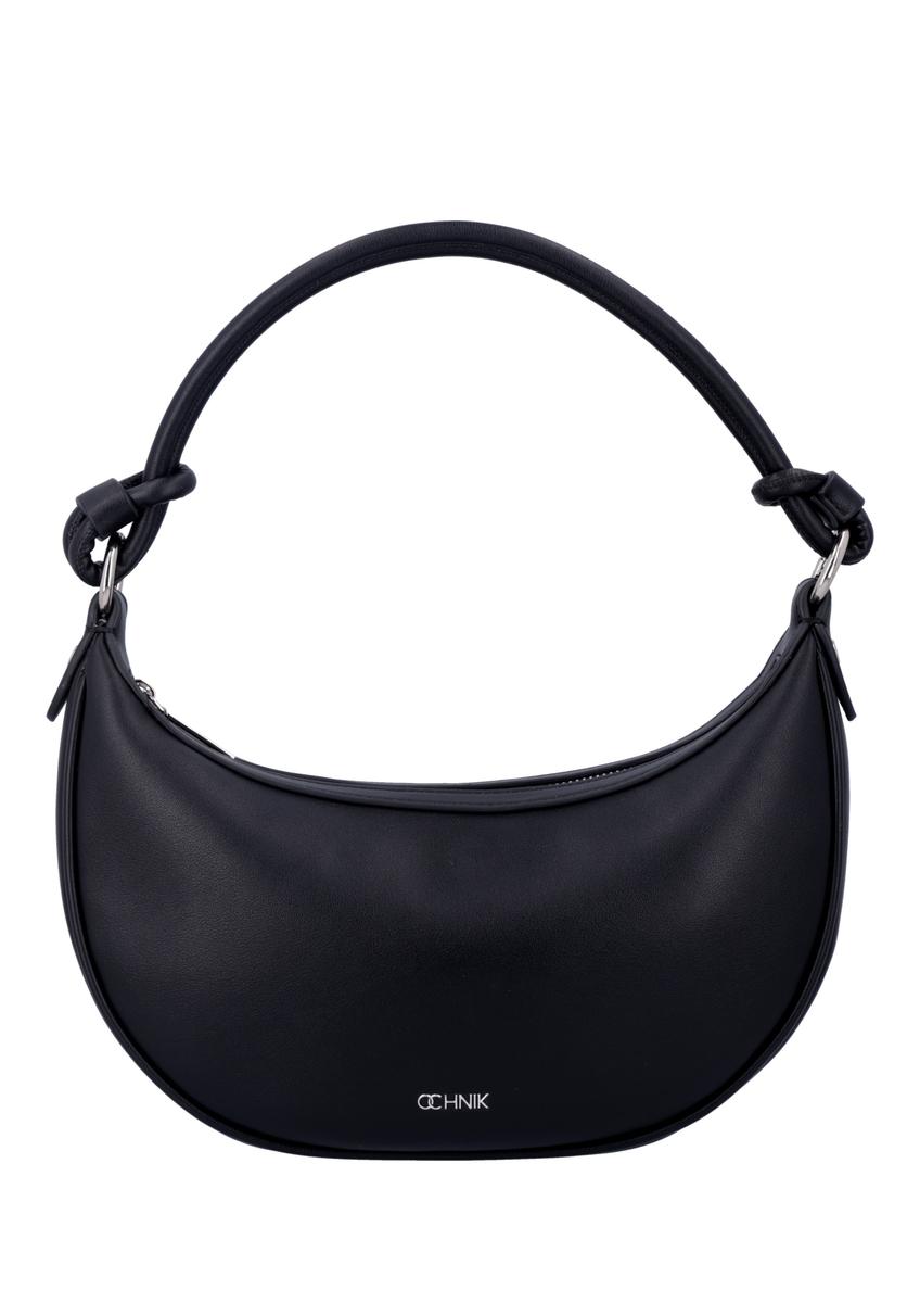 Black small women's hobo bag TOREC-1097-99(Z26), front product view on white background.