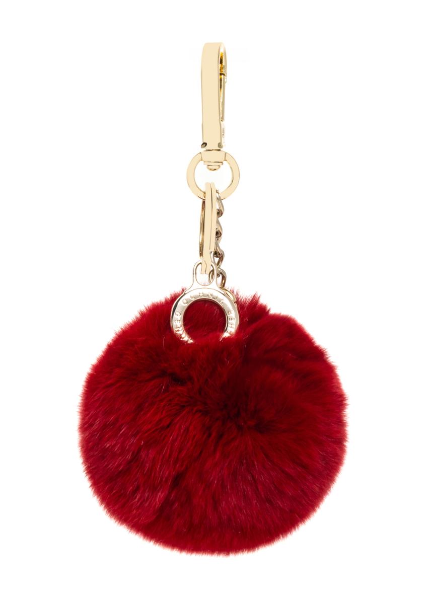 Red pompom keychain BRELOK-117A-4B(Z26)