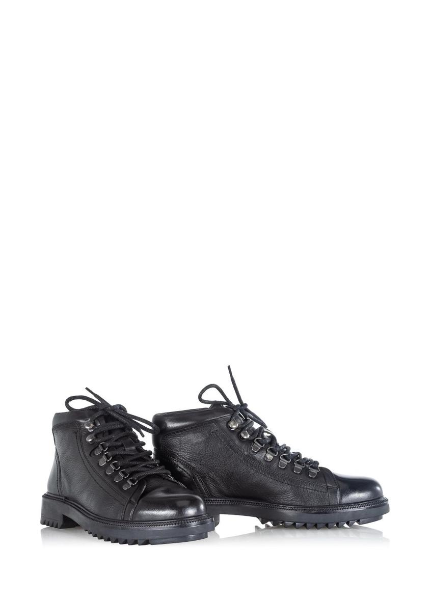 Short men's leather boots BUTYM-0407B-99(Z24)