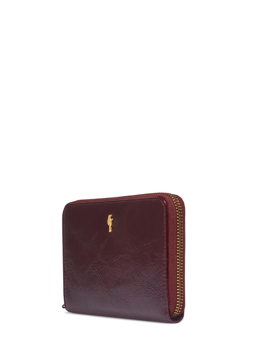Burgundy leather women's wallet PORES-1022-4E(Z26)