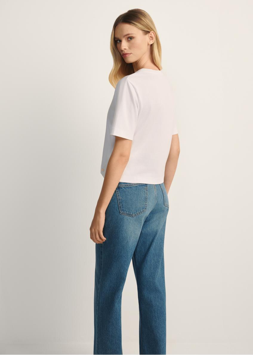 Short mercerized cotton T-shirt TSHDT-0147-11(Z25)