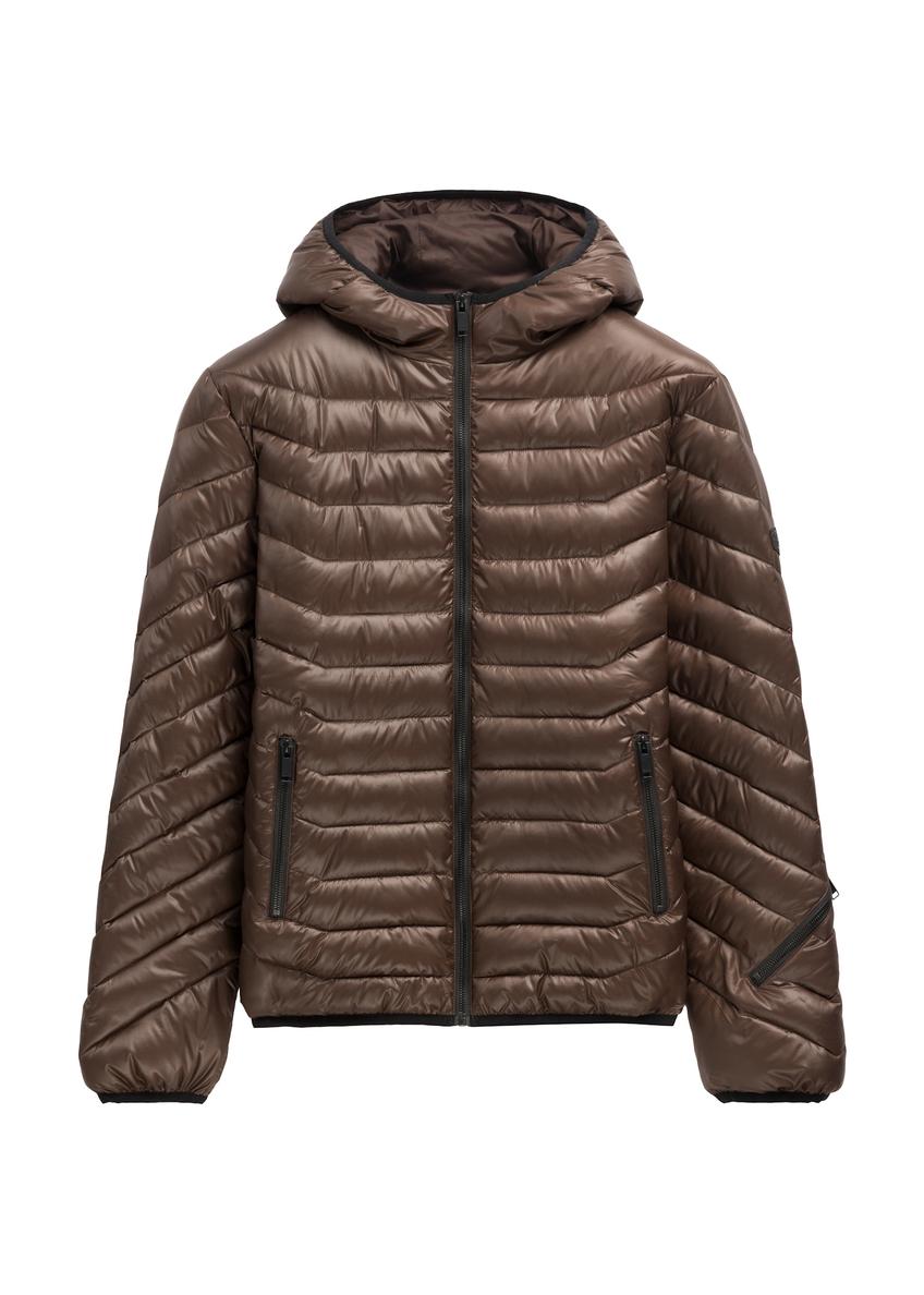 Men's brown jacket KURMT-0380-1I(Z26)