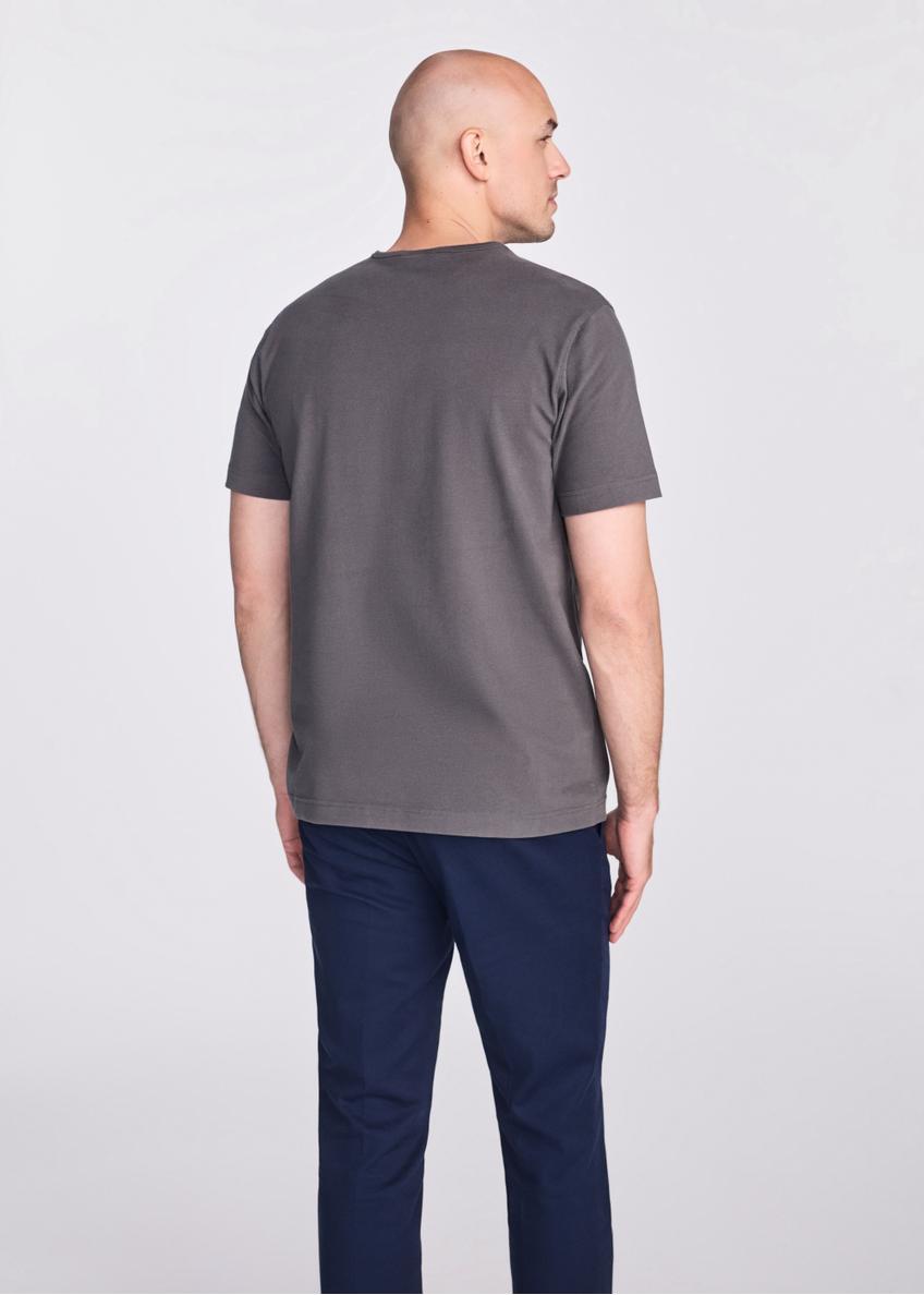 Graphite cotton men's t-shirt TSHMT-0124-91(W25)