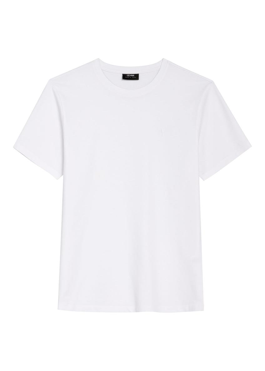 Men's white T-shirt TSHMT-0120-0A(Z26)
