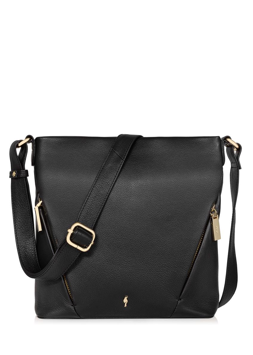 Black leather handbag for women TORES-0974-99(W24)-08