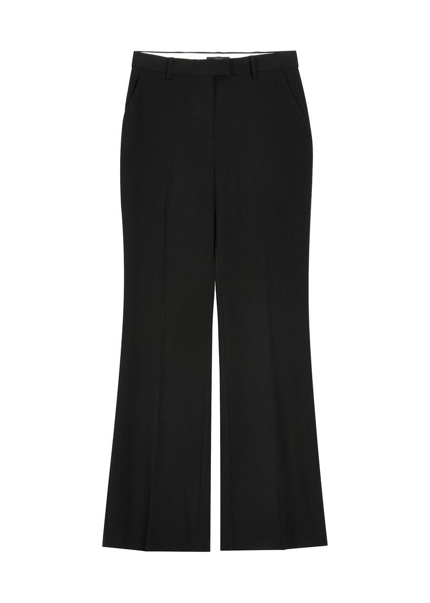 Black women's trousers with a crease SPODT-0128-99(Z26)