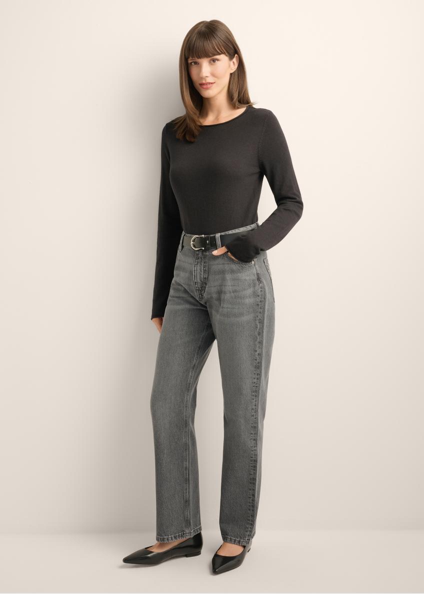 Black women's cashmere sweater SWEDT-0260-99(Z26)